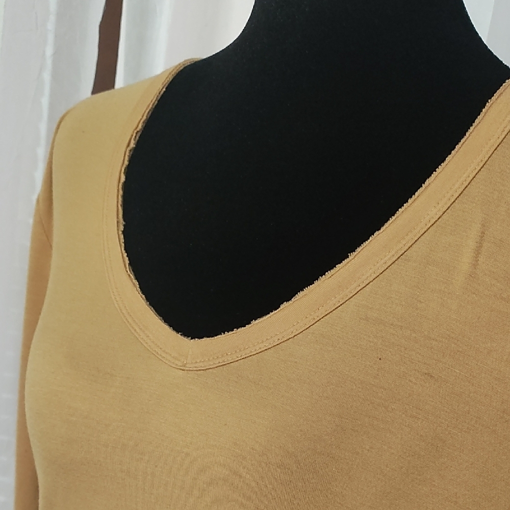 Double Zero Camel Long Sleeve Top - Picture 2 of 3